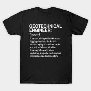 Geotechnical Engineer Funny Definition Engineer Definition / Definition of an Engineer T-Shirt